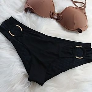 Victoria secret bikini bottom  black sz L
